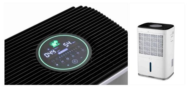 Máy lọc không khí di động với bộ lọc Hepa đích thực cho máy hút ẩm không khí gia đình